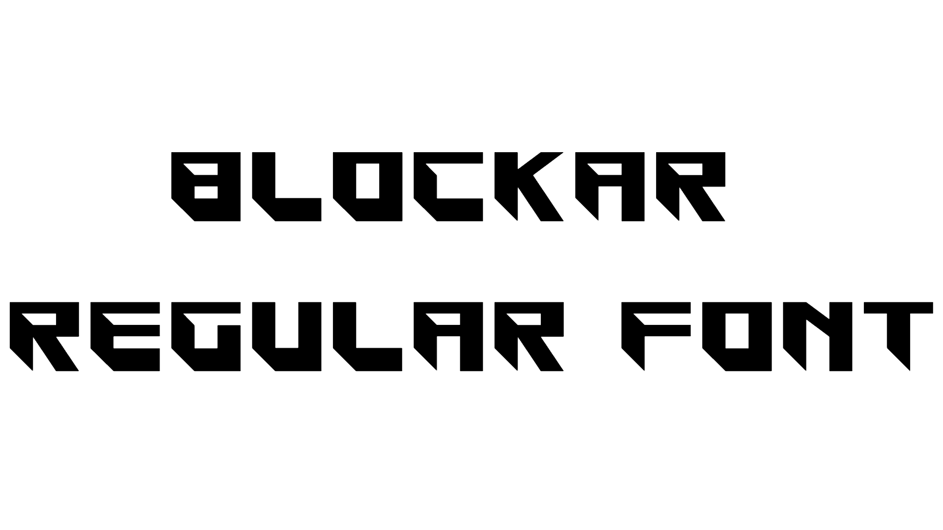 Blockar Regular Font