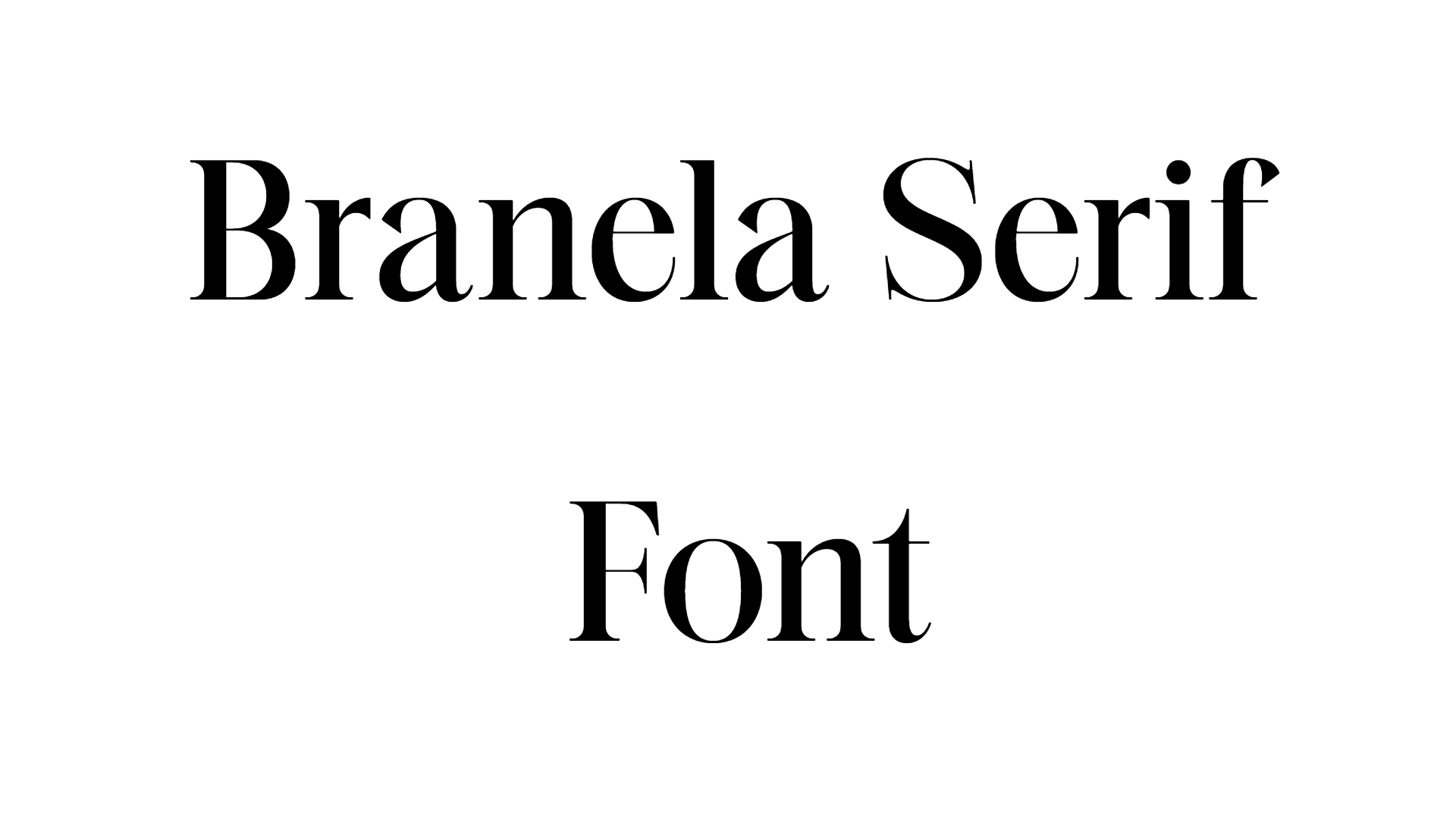 Branela Serif Font Download