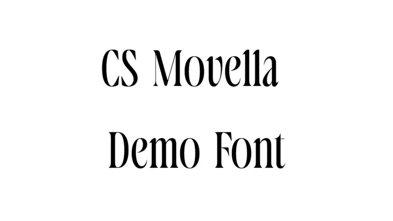 CS Movella Font