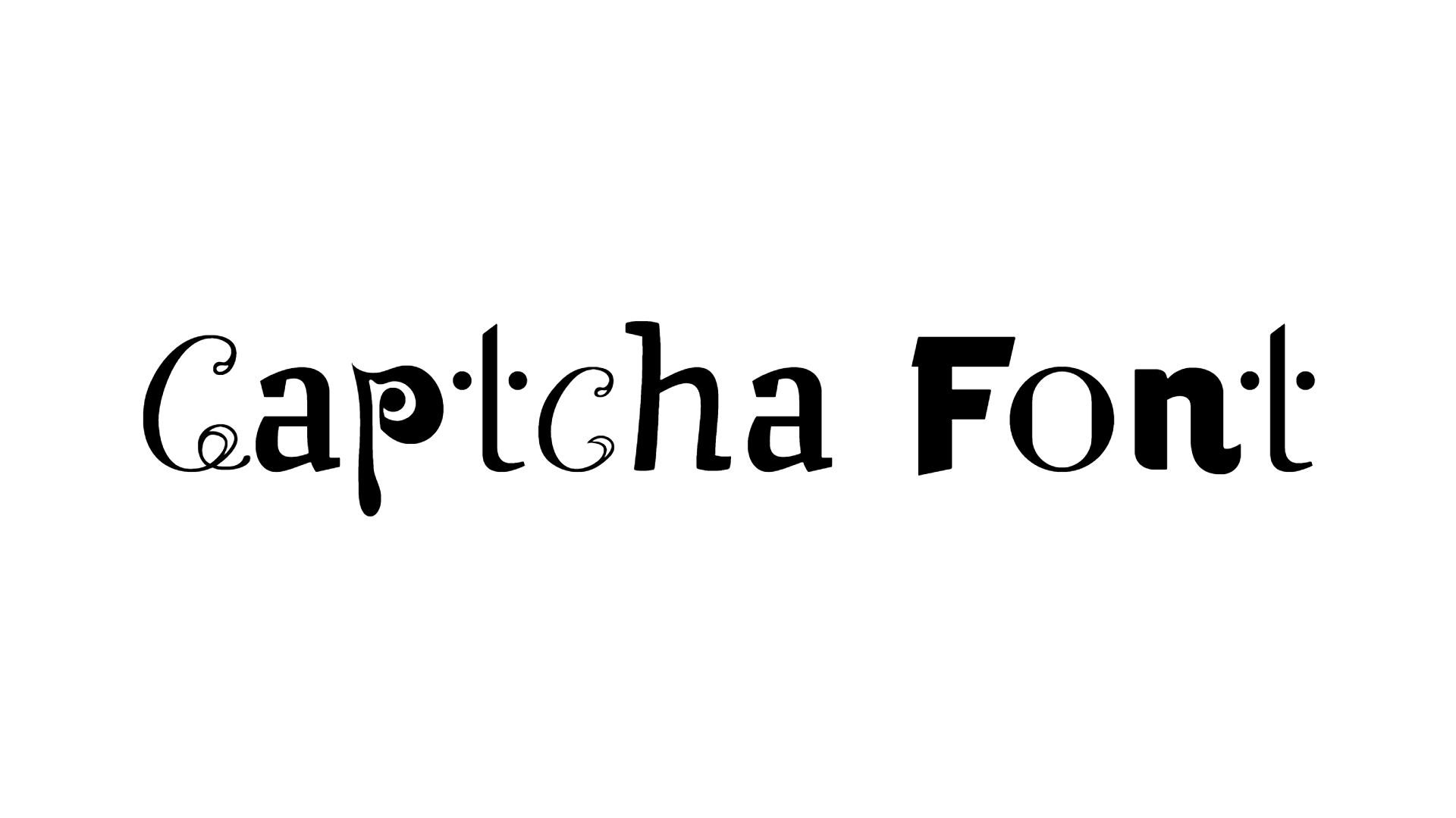 Captcha Font