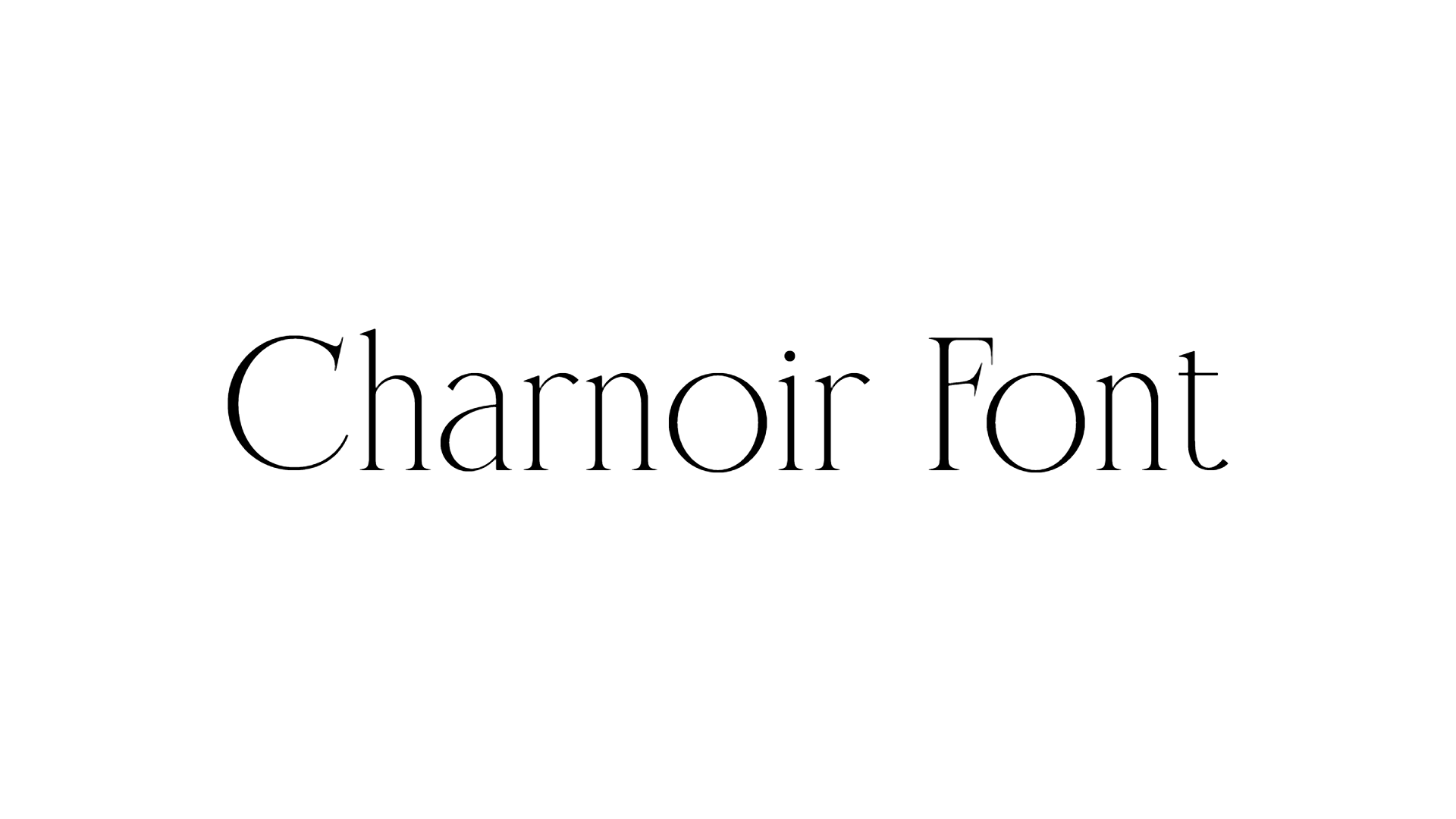 Charnoir Font