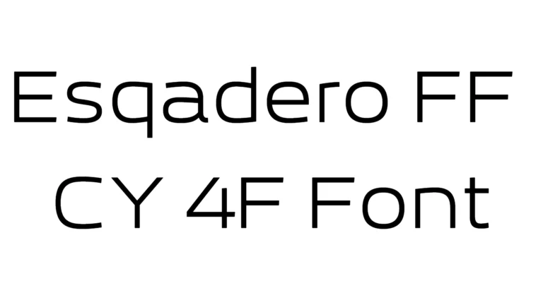 Esqadero FF CY 4F Font
