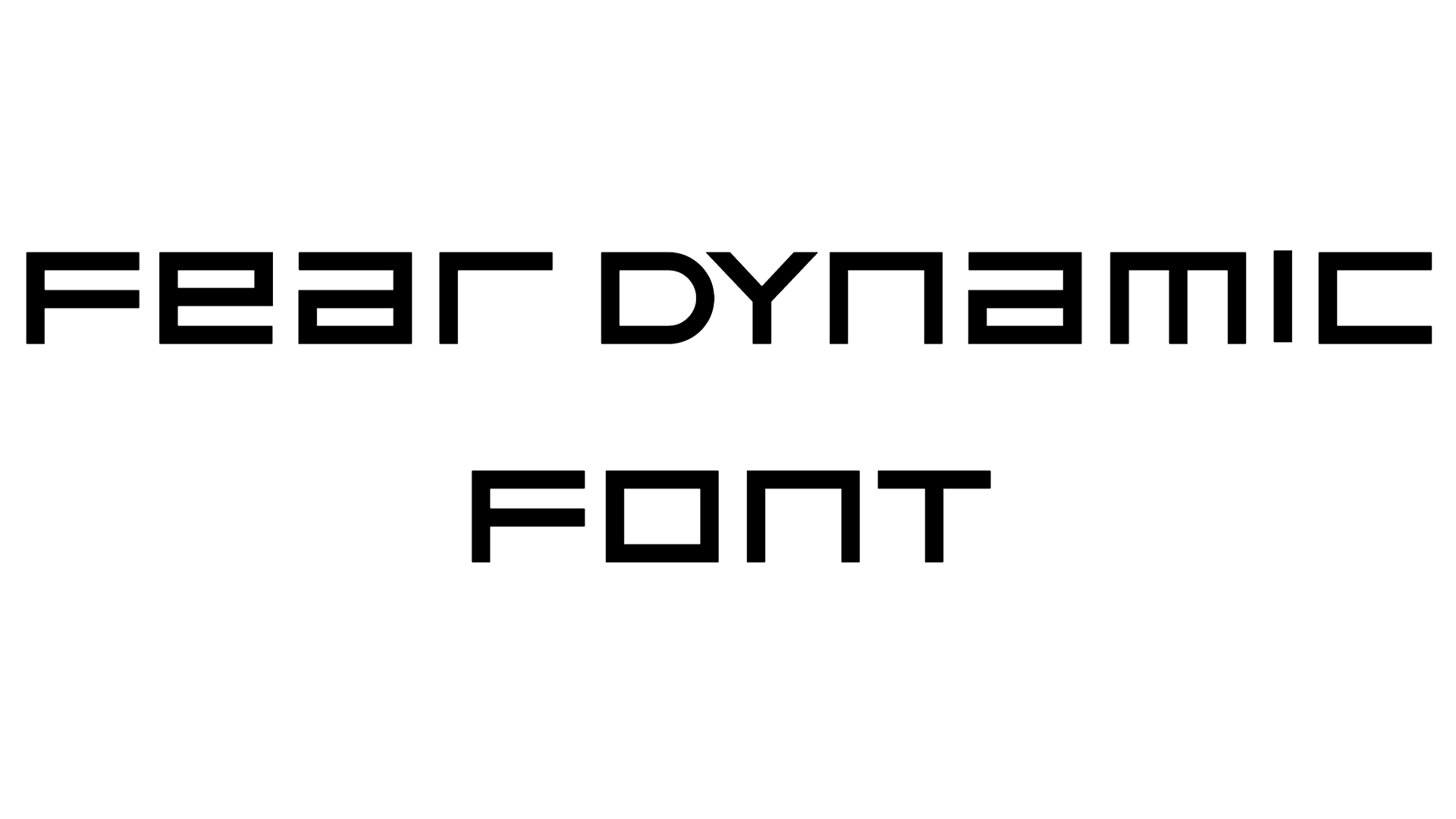 Fear Dynamic Font