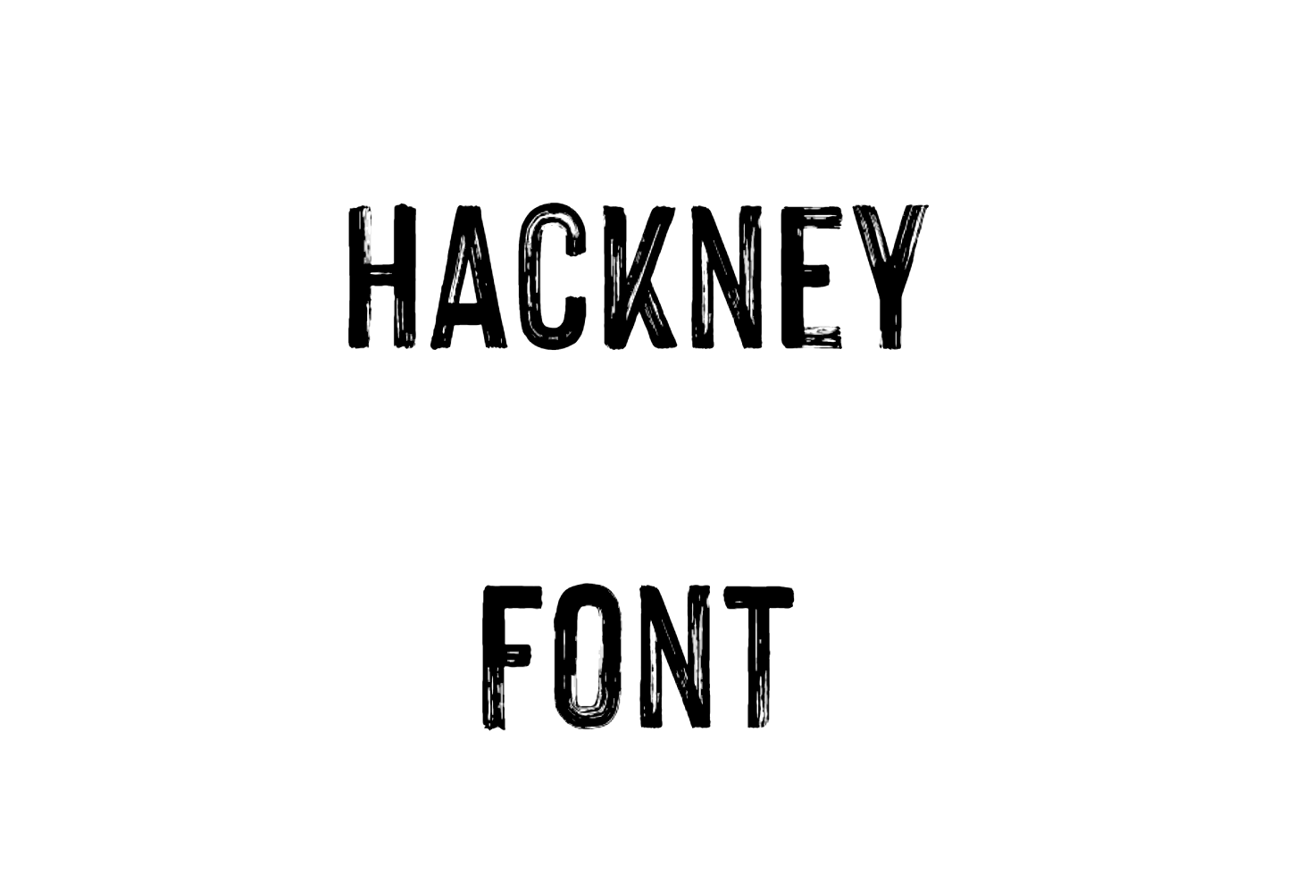 Hackney brush Font