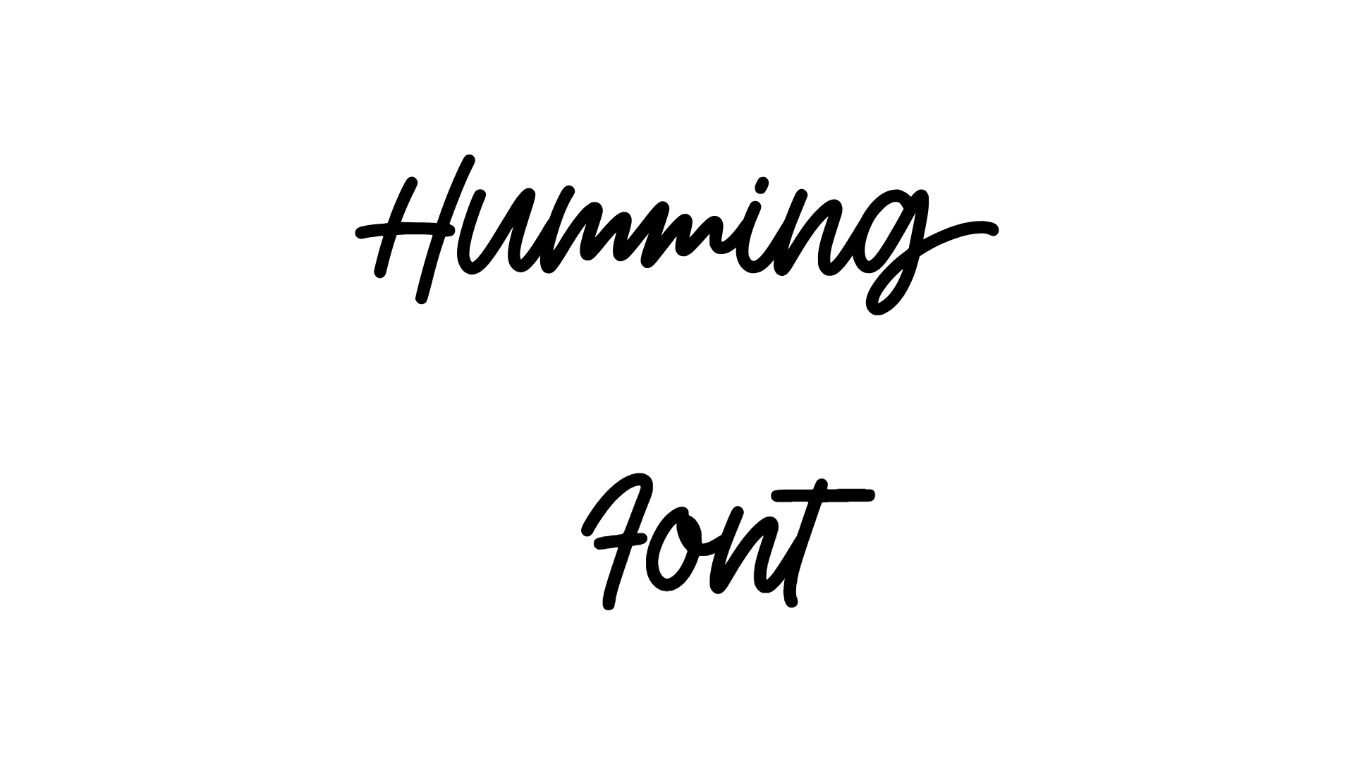 Humming Font download