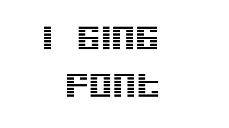 I Ging Font