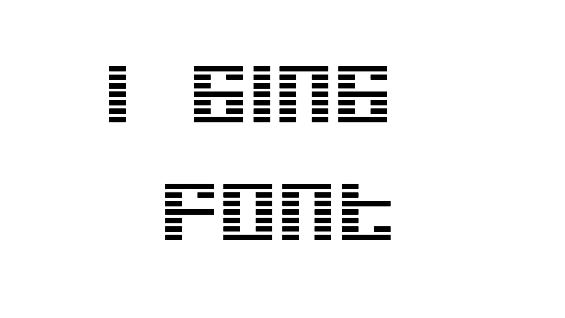 I Ging Font