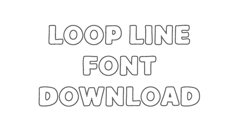 Loop Line Font download