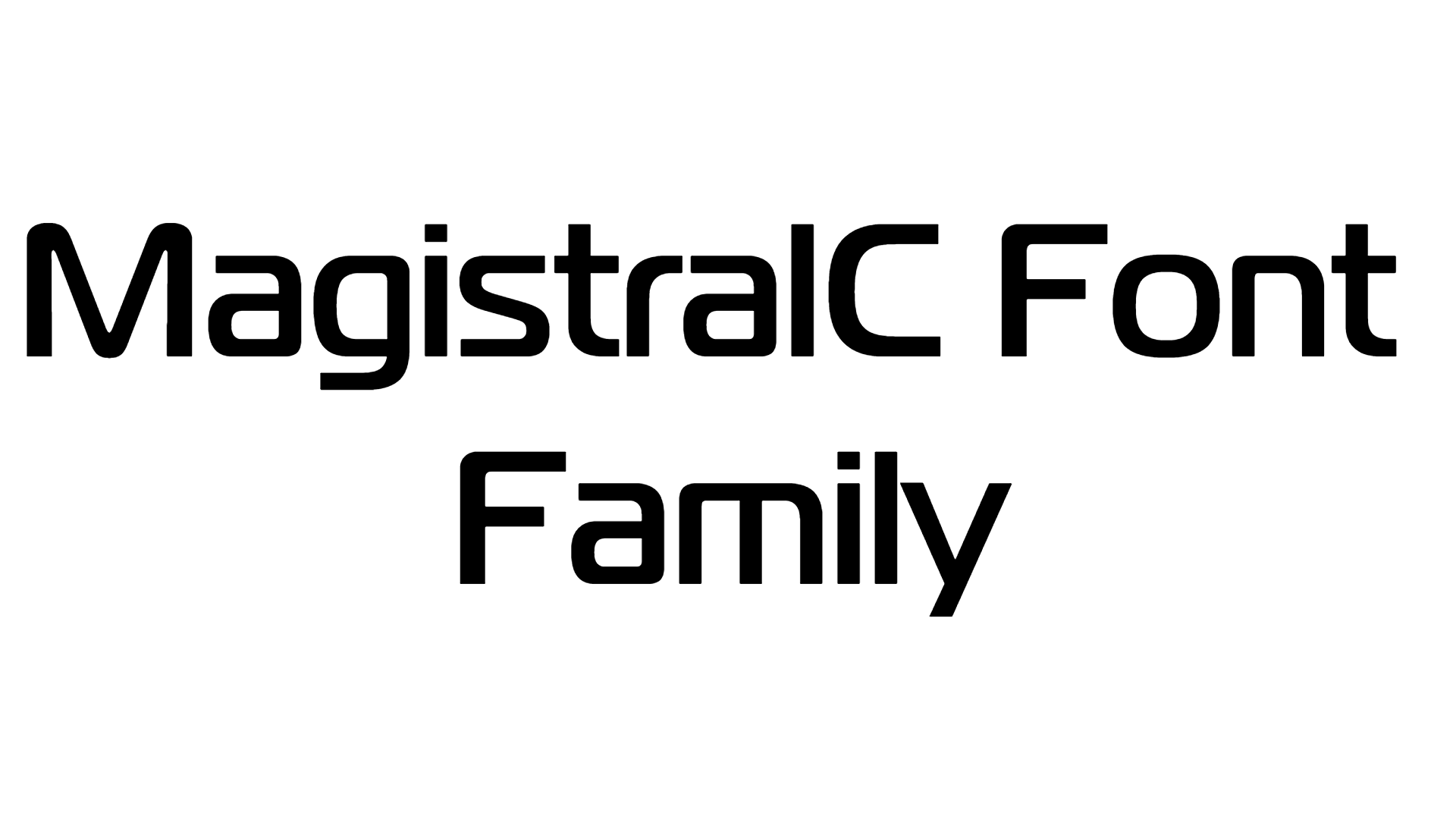MagistralC Font Family