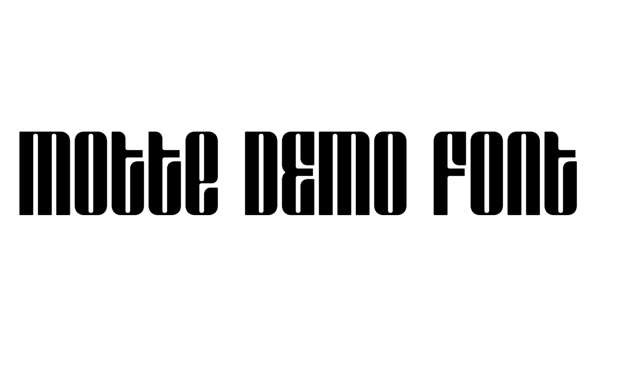 Motte DEMO Font