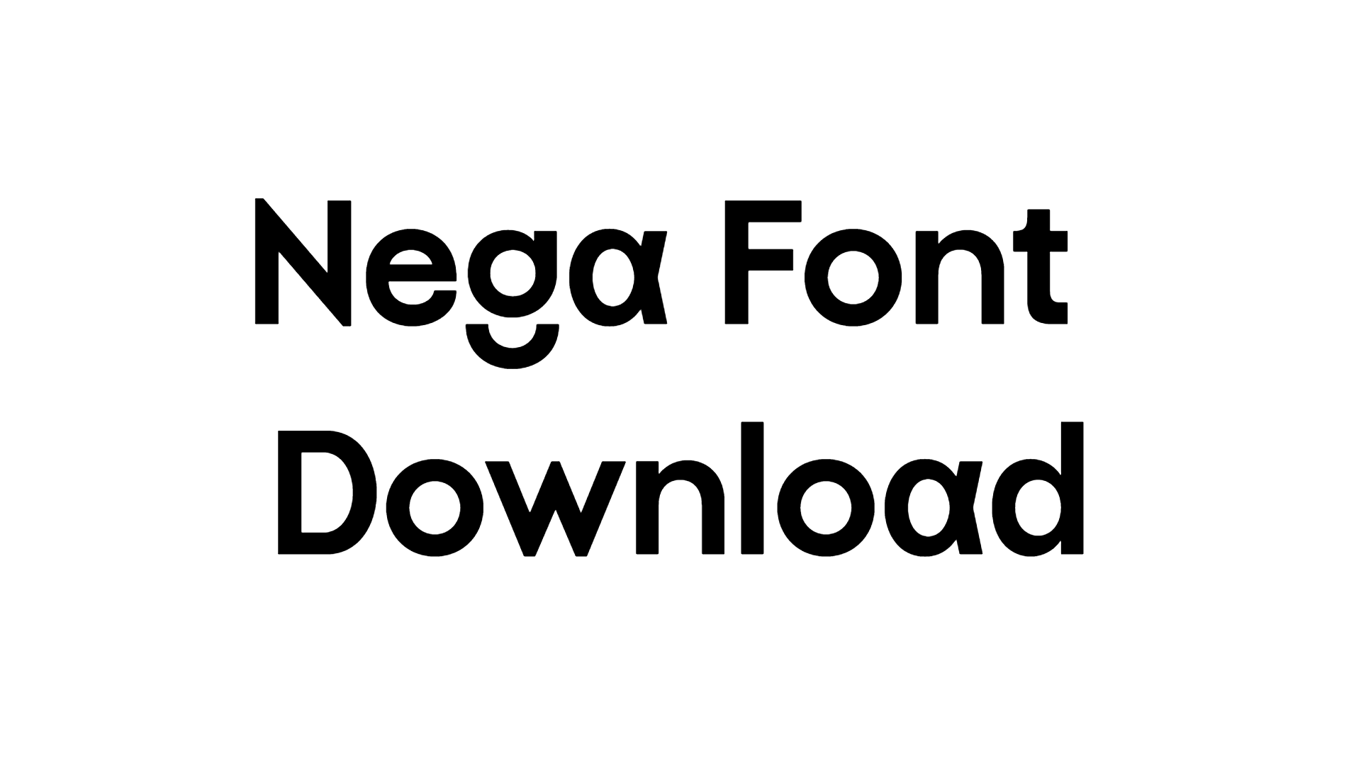 Nega Font download