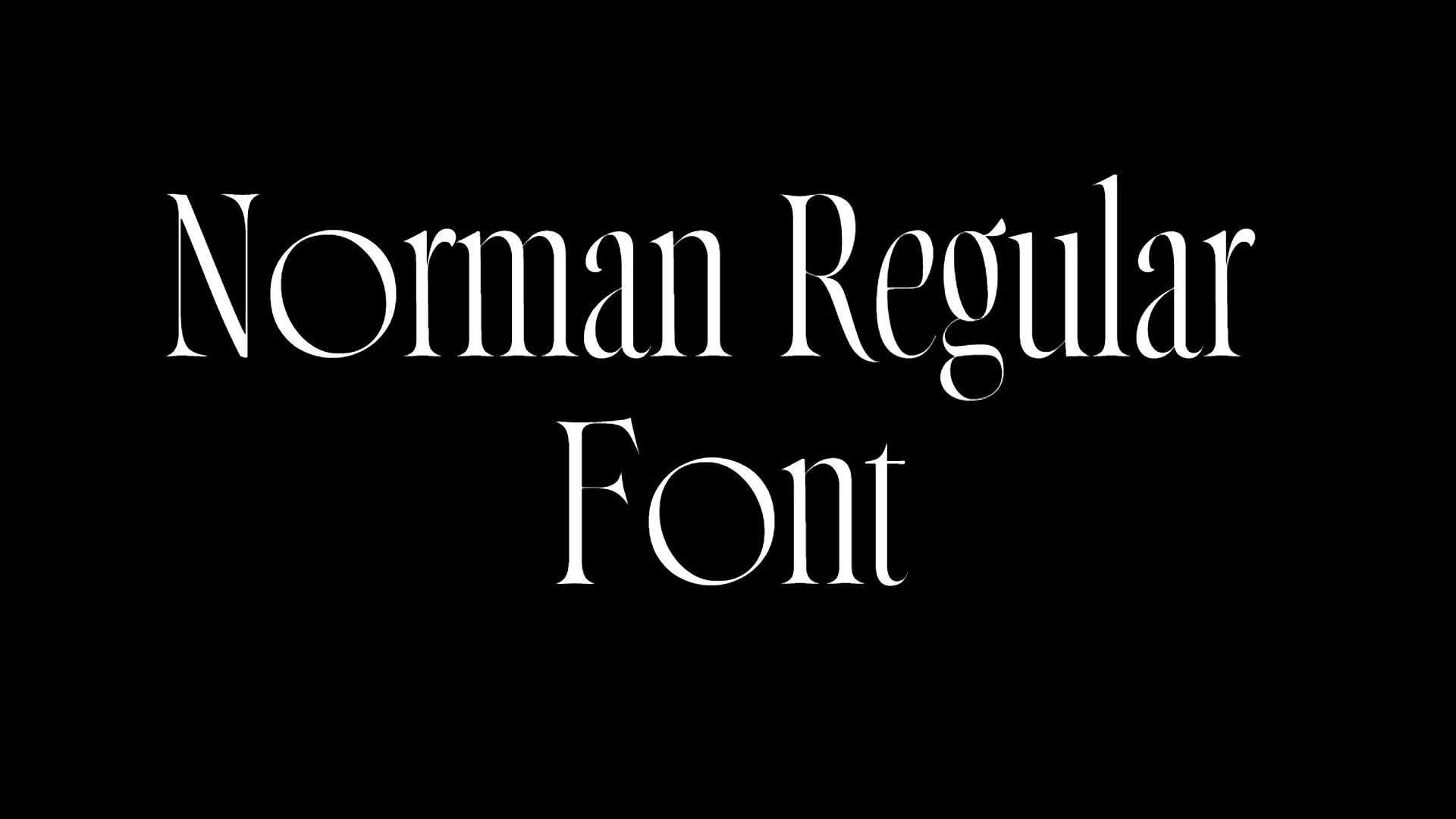 Norman Regular Font