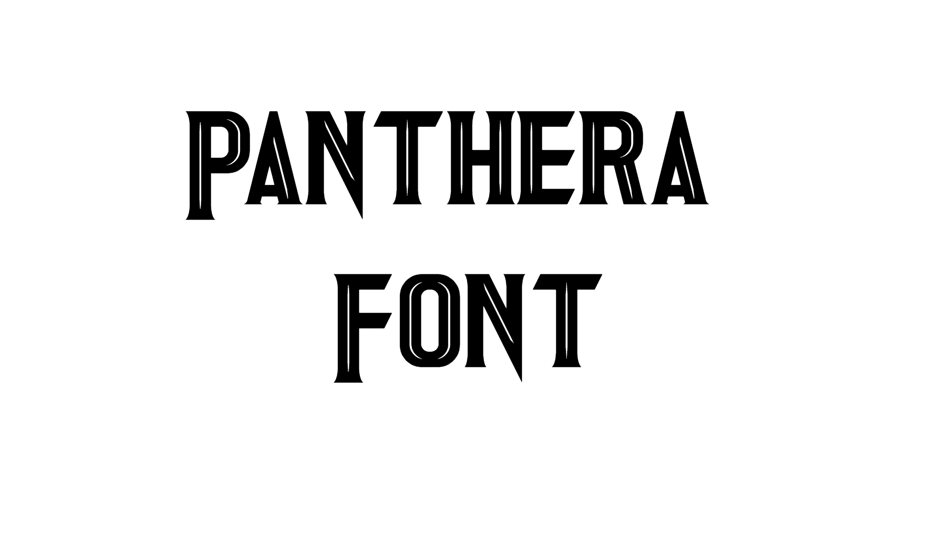 Panthera Font