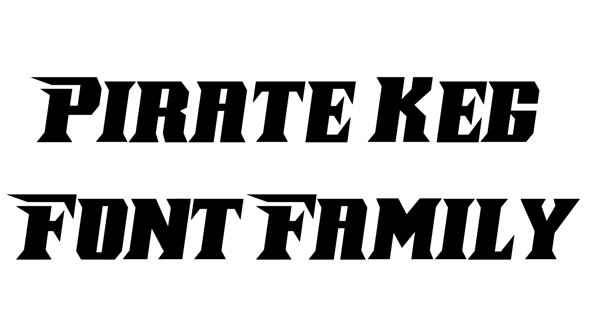 Pirate Keg Font Family