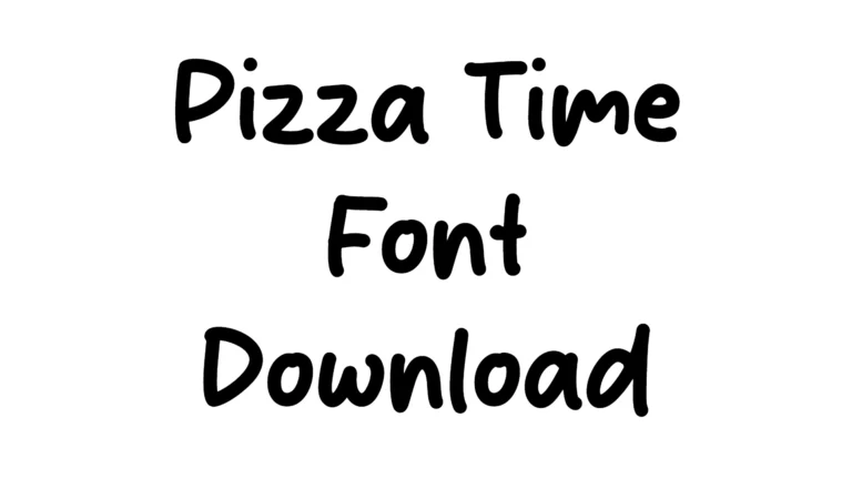 Pizza Time Font download