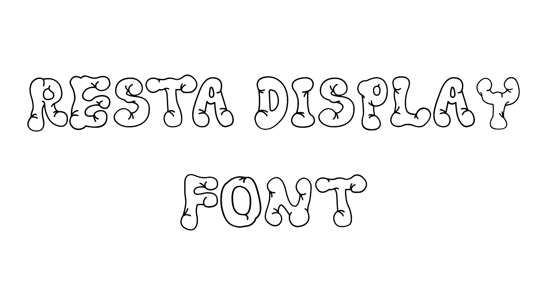 Resta Display Font