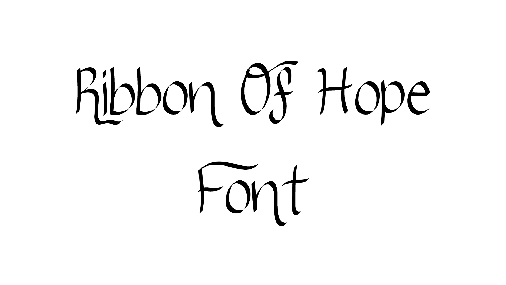 Ribbon Of Hope Font