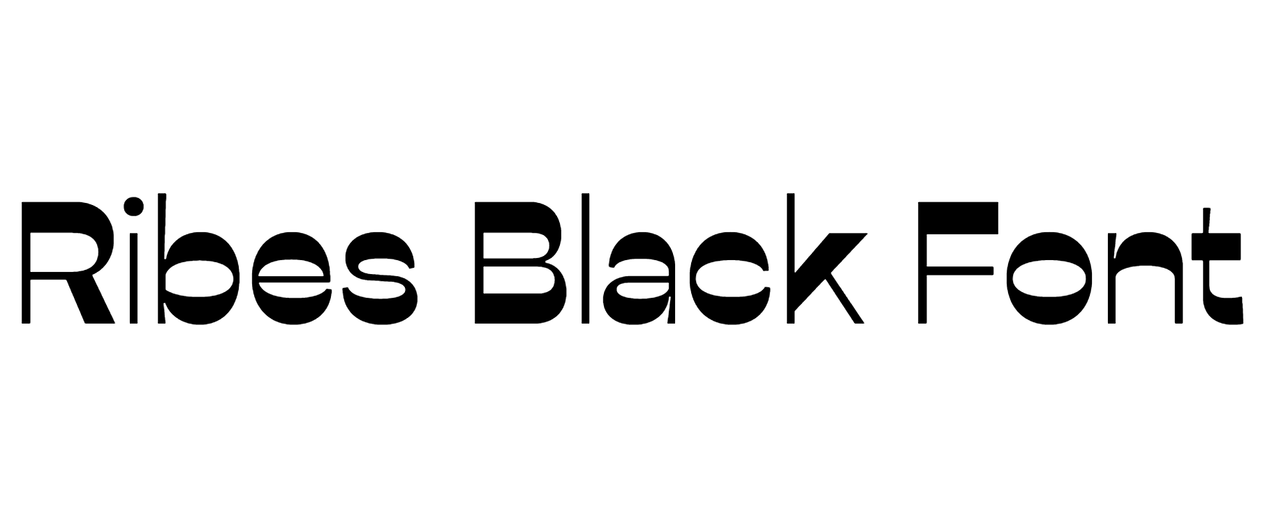 Ribes Black Font