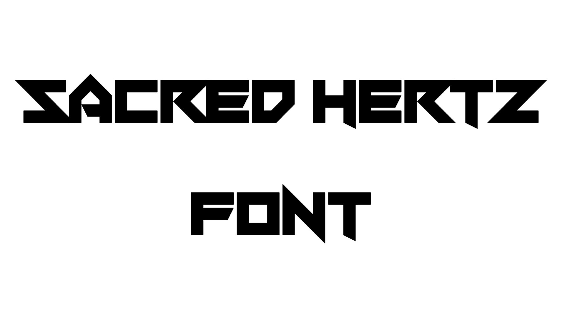 Sacred Hertz Font