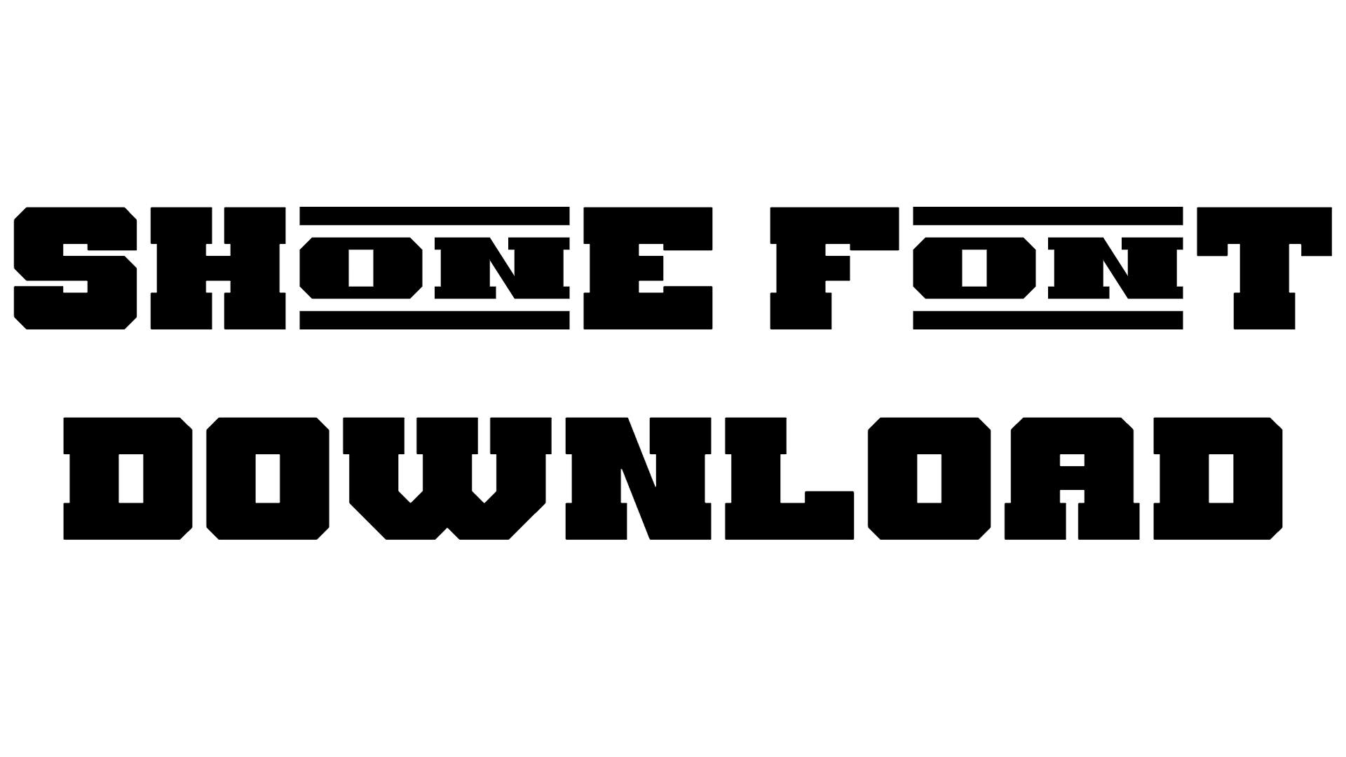 Shone Font