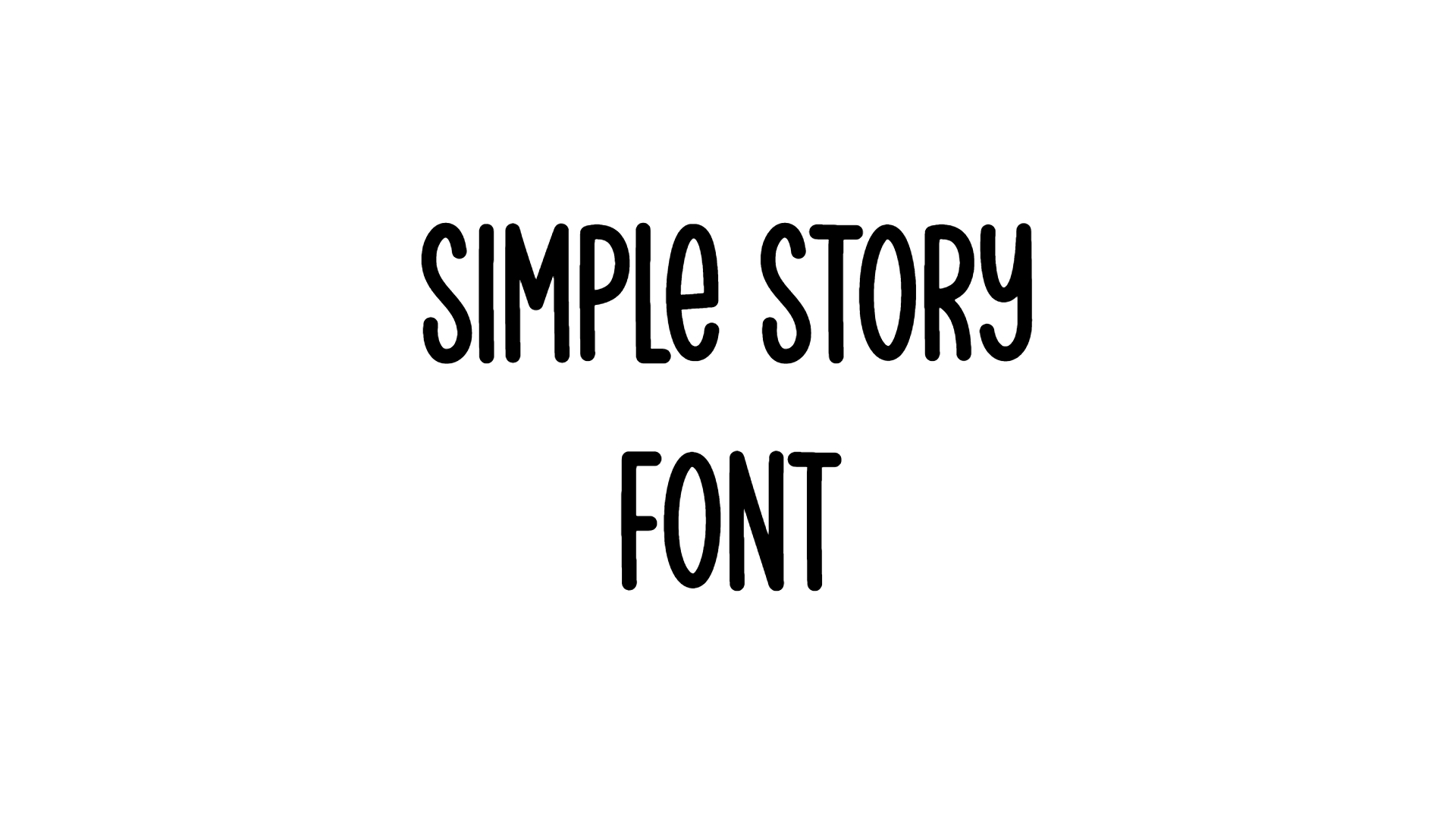 Simple Story Font download