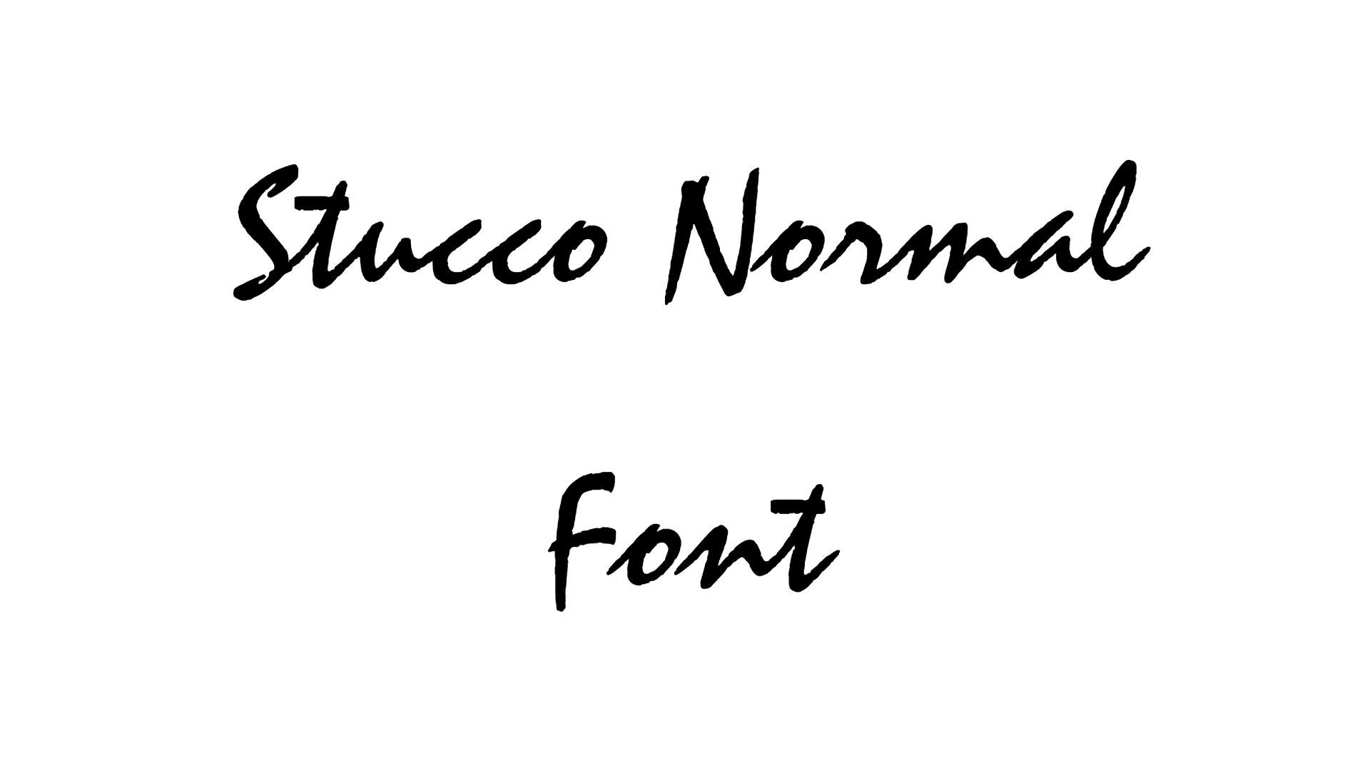 Stucco Normal Font