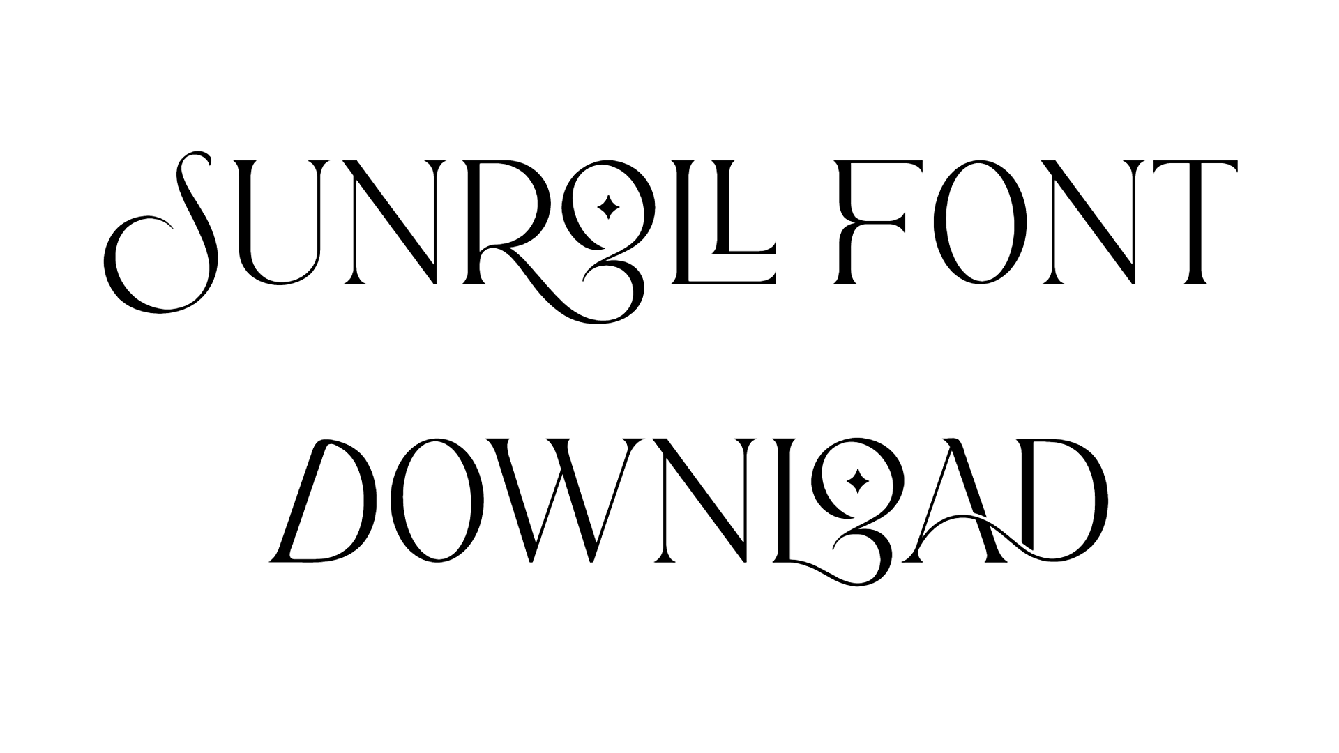 Sunroll Font download