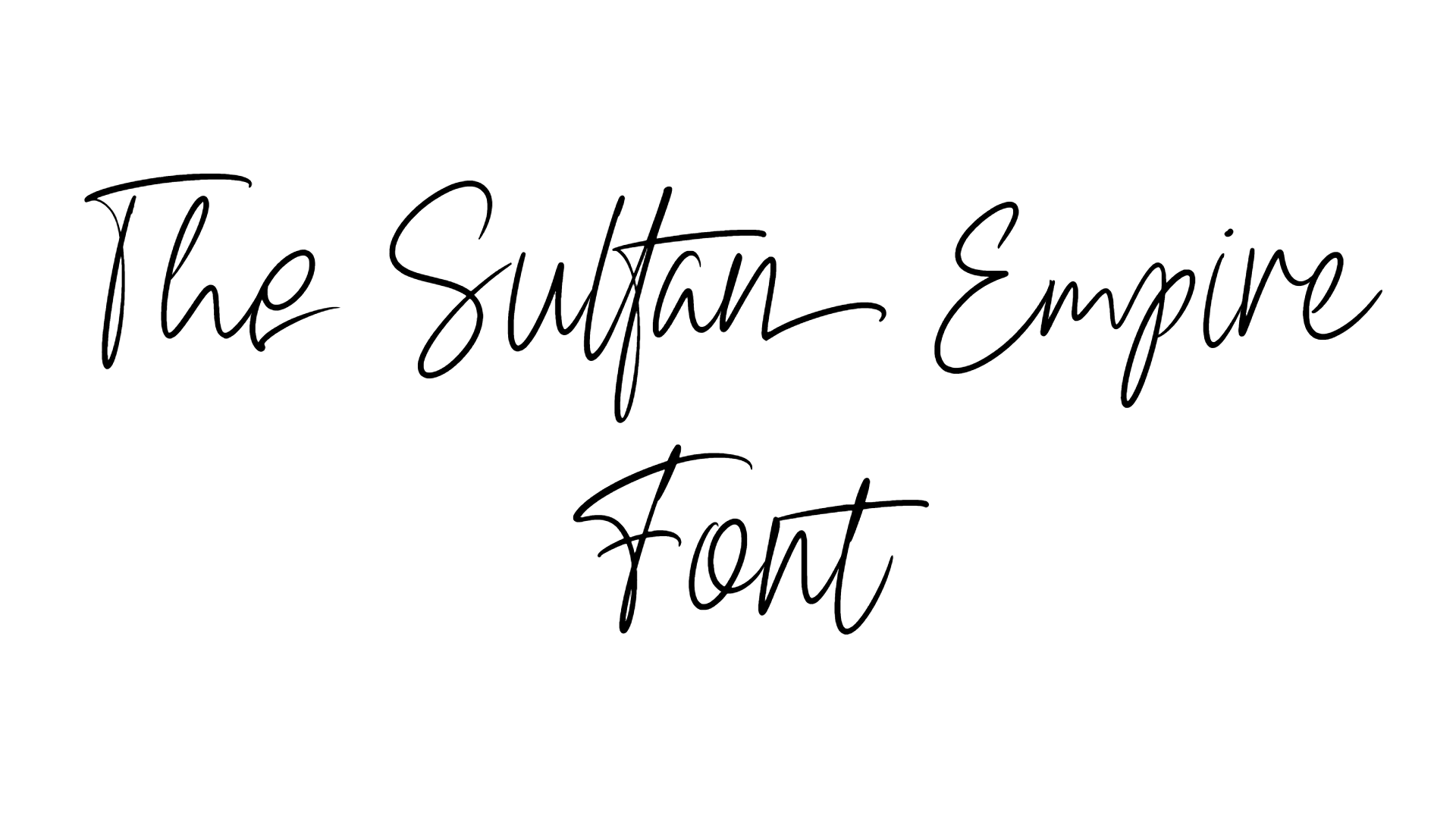 The Sultan Empire Font Download