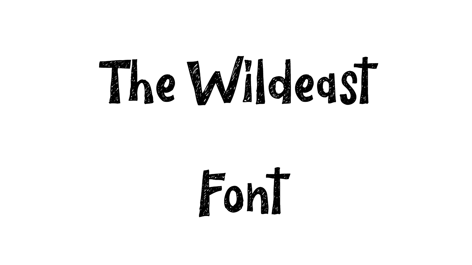 The Wildeast Font