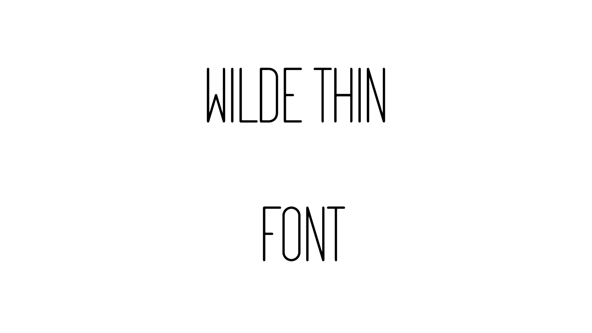 Wilde Thin Font download