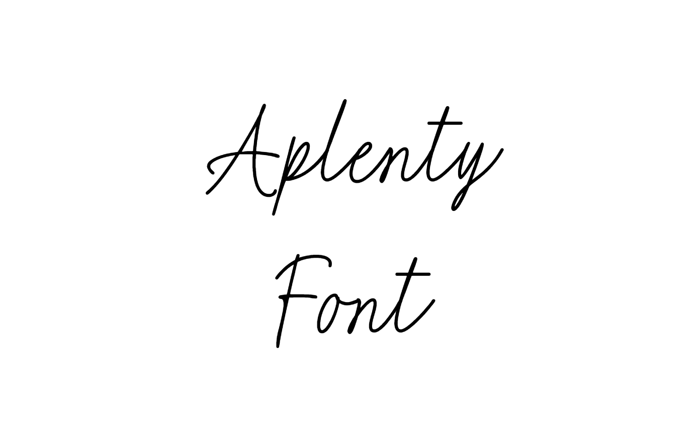 Aplenty Font download