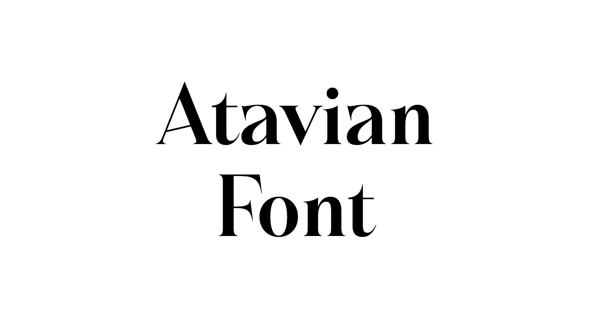 Atavian Font download