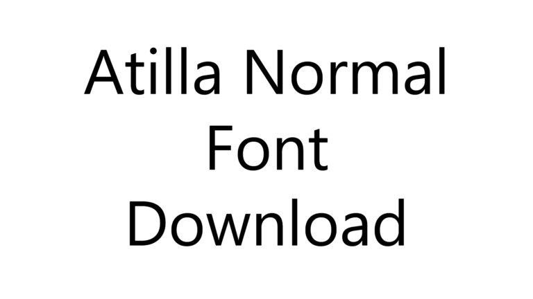 Atilla Normal Font download