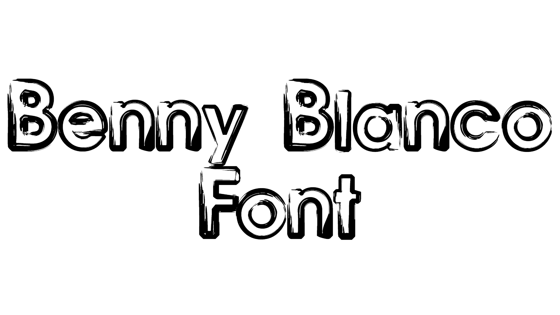 Benny Blanco Font download