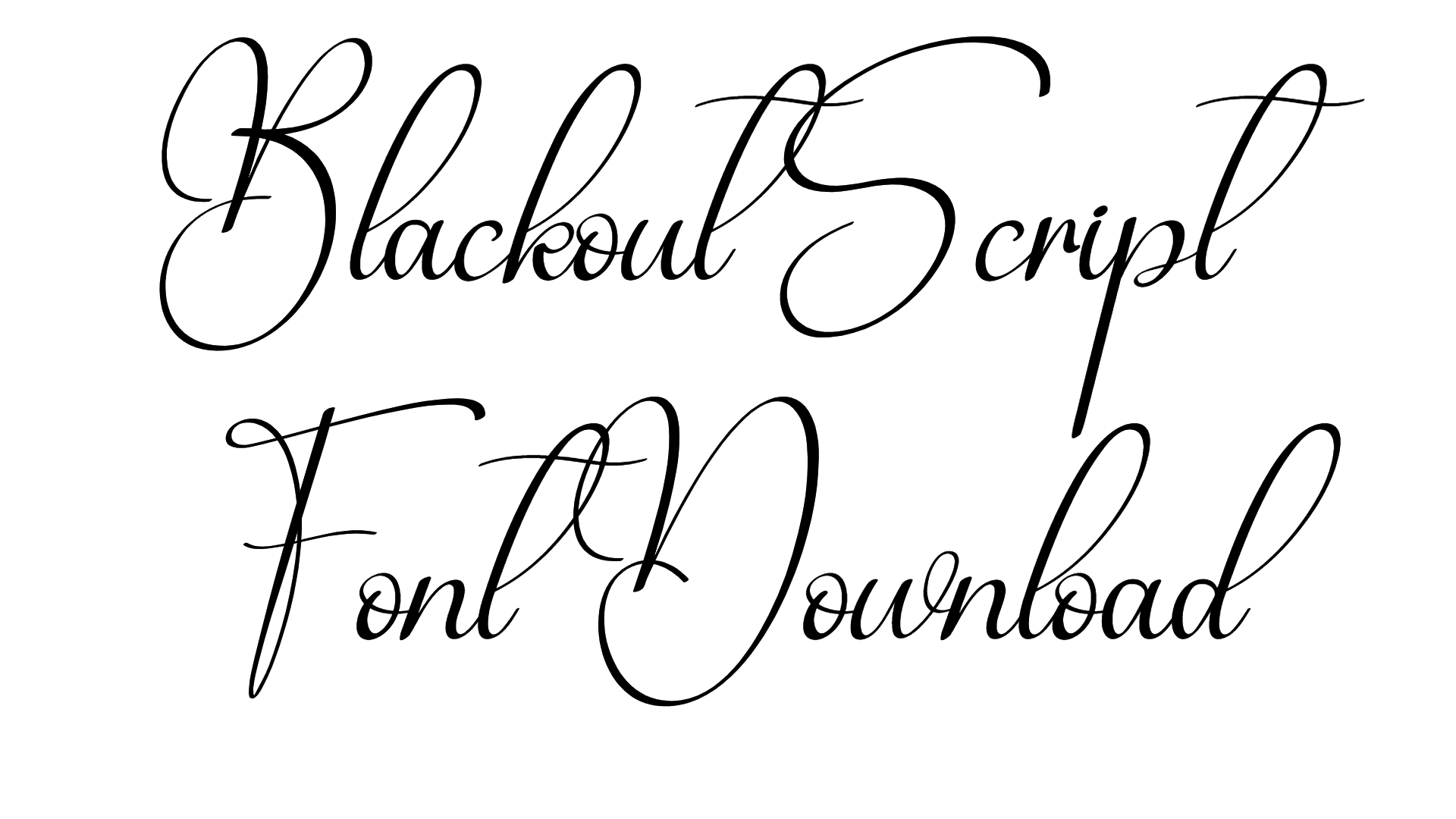 Blackout Script Font Download