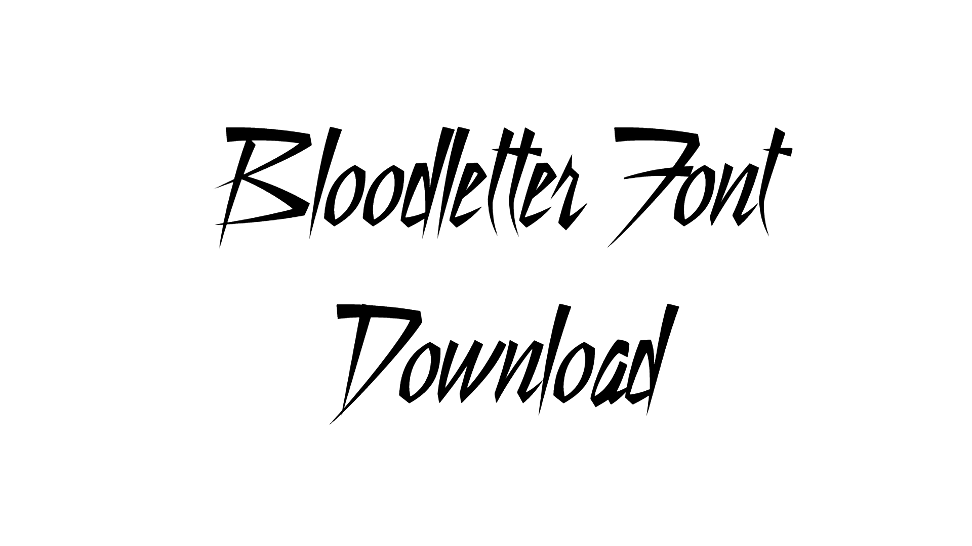 Bloodletter Font download