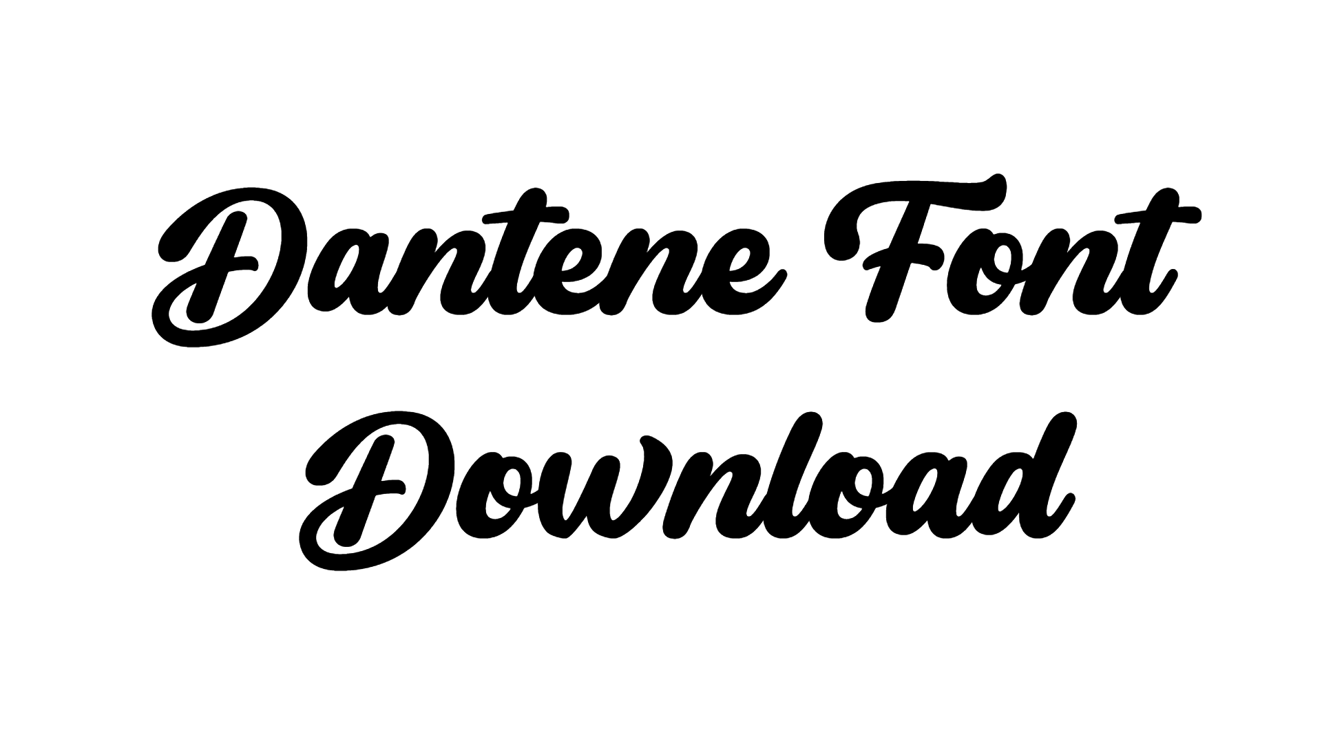 Dantene Font download