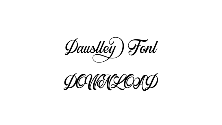 Daustley Font download