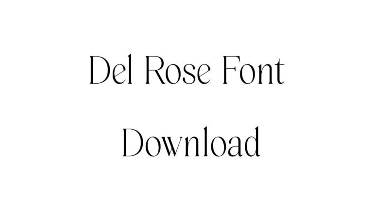 Del Rose Font preview