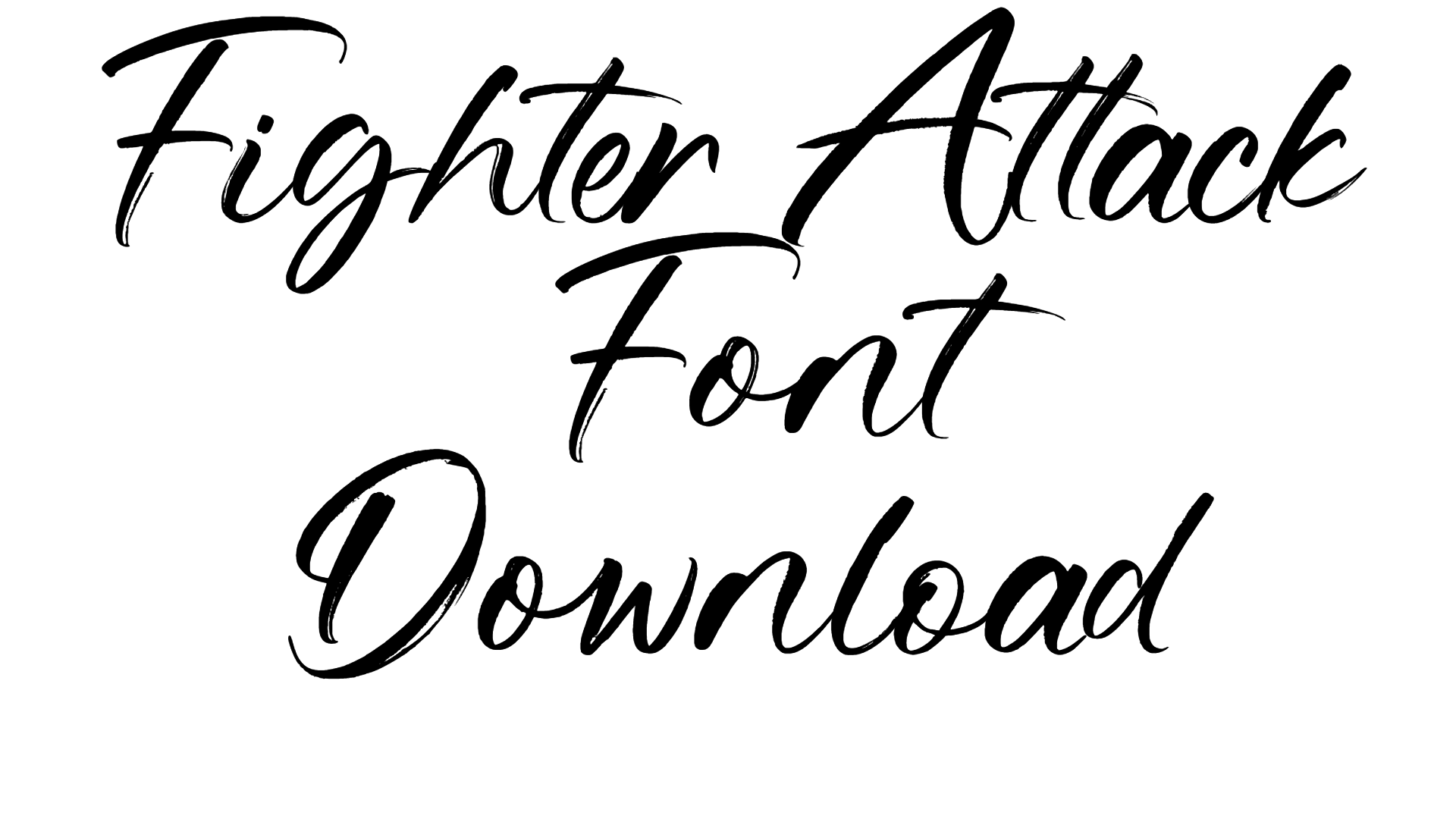Fighter Attack Font download