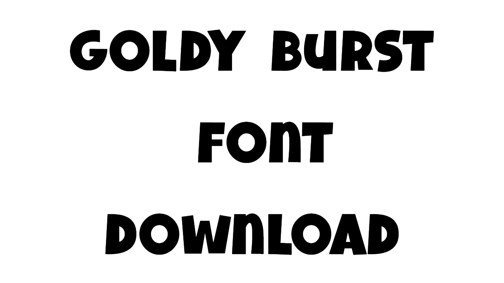 Goldy Burst Font download