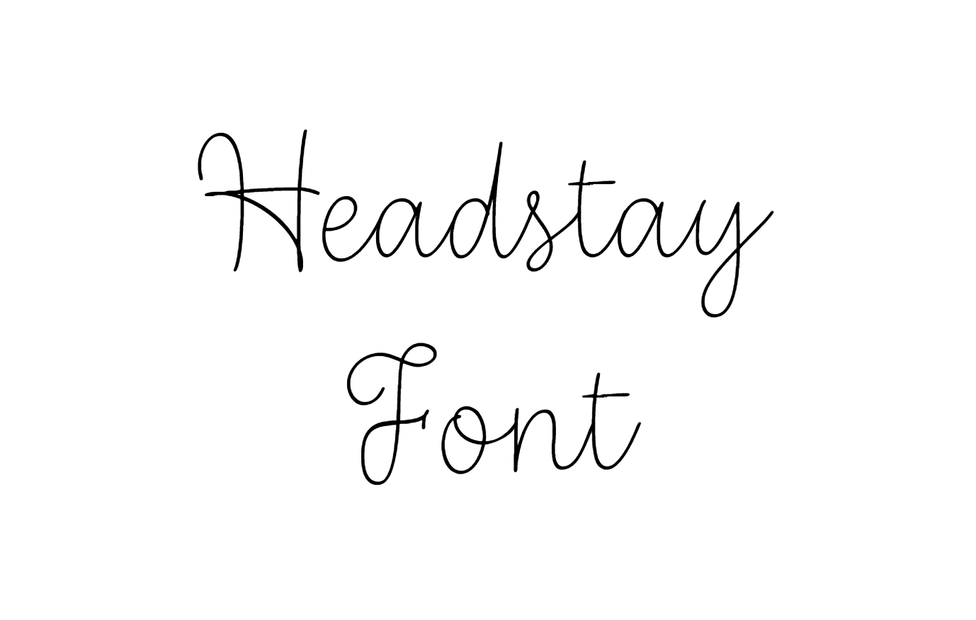 Headstay Font download
