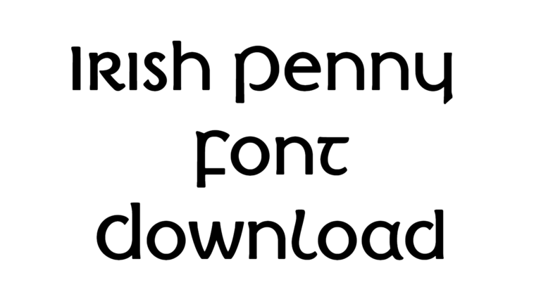 Irish Penny font download