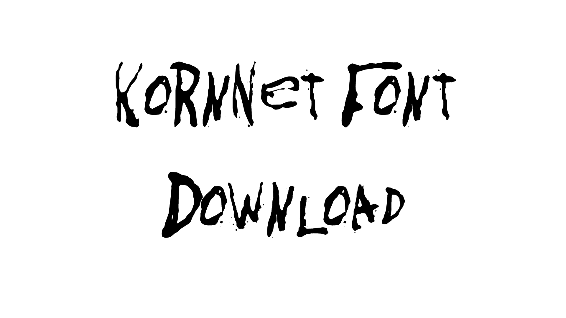 KoRnNet Font download