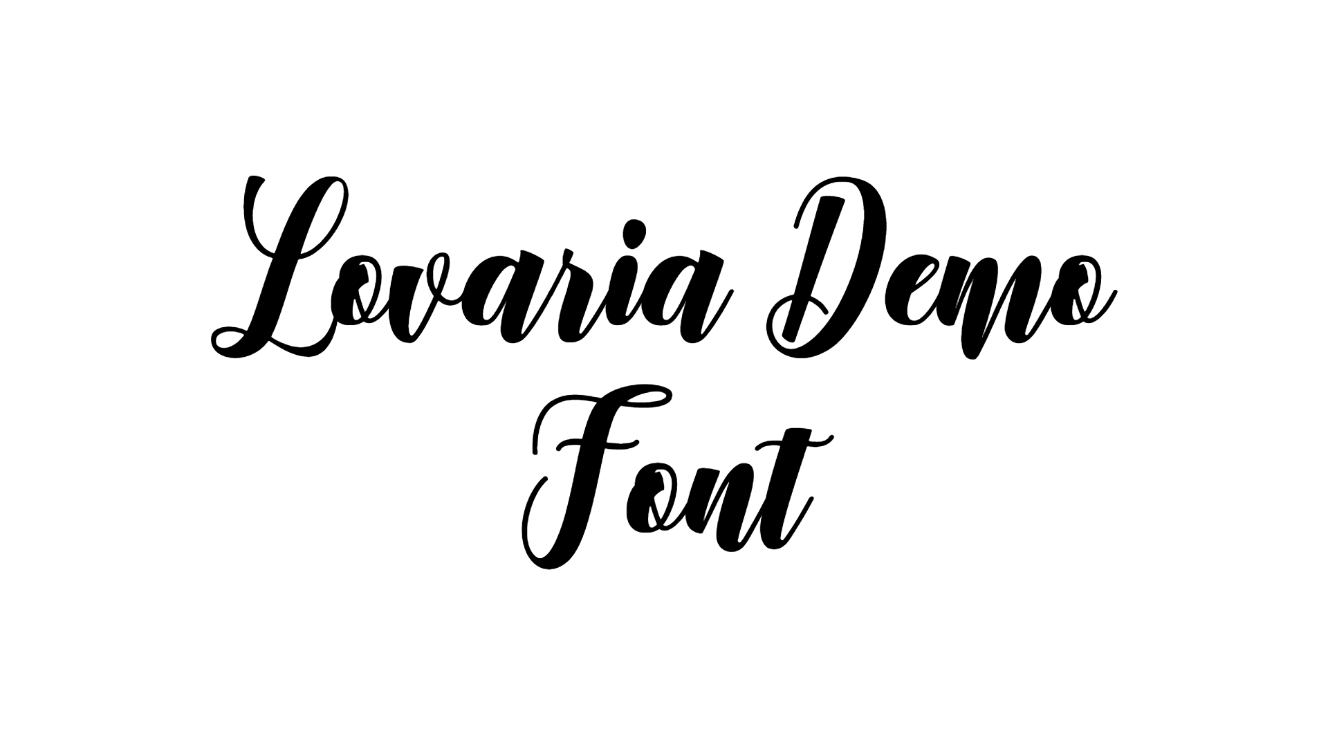 Lovaria Demo Font Download