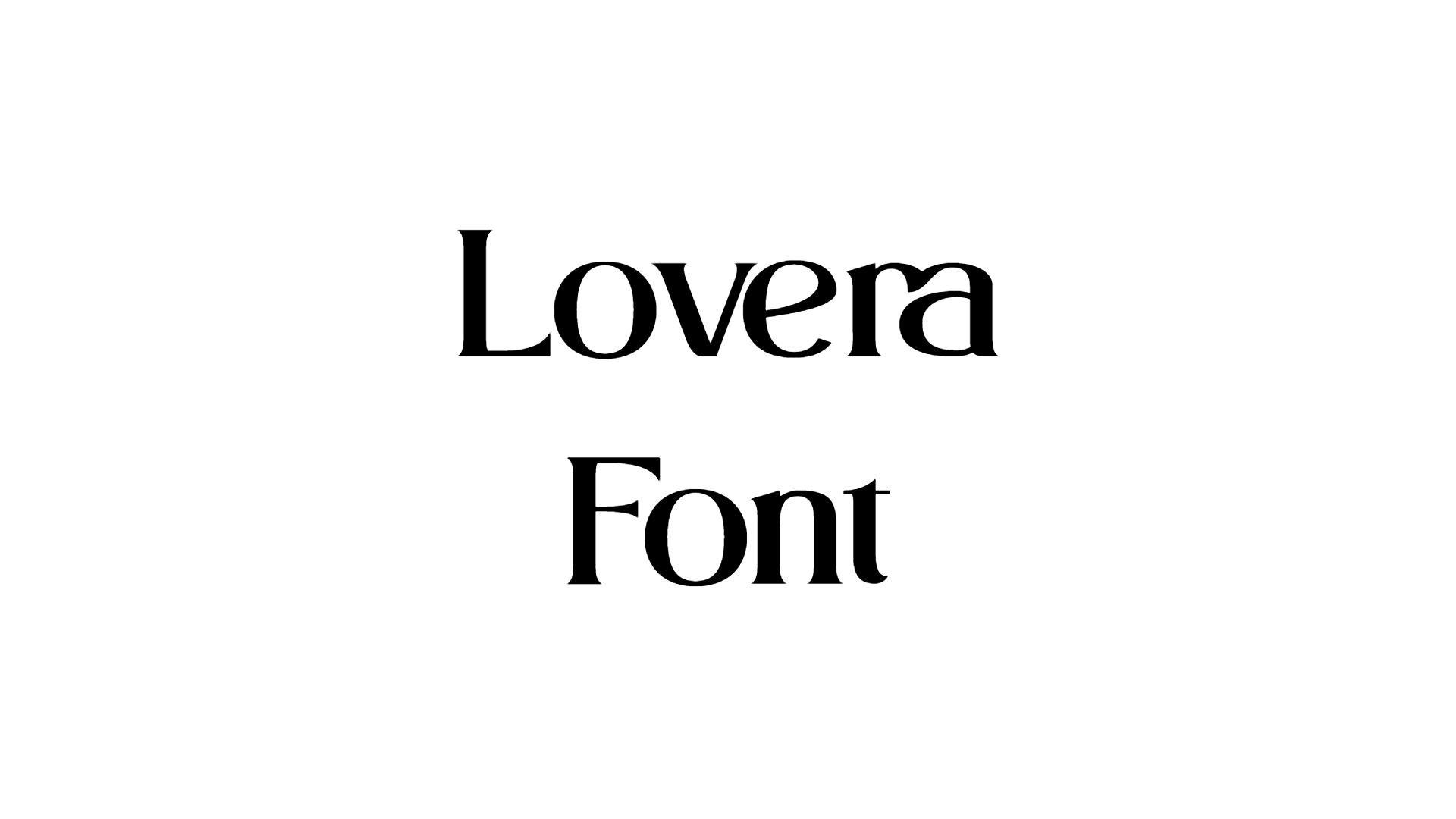 Lovera Font download
