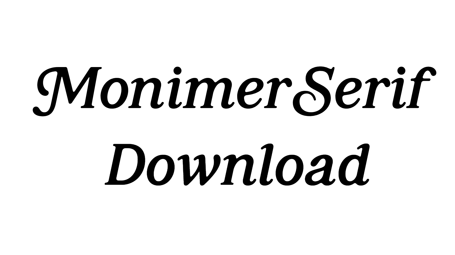Monimer Serif Font download