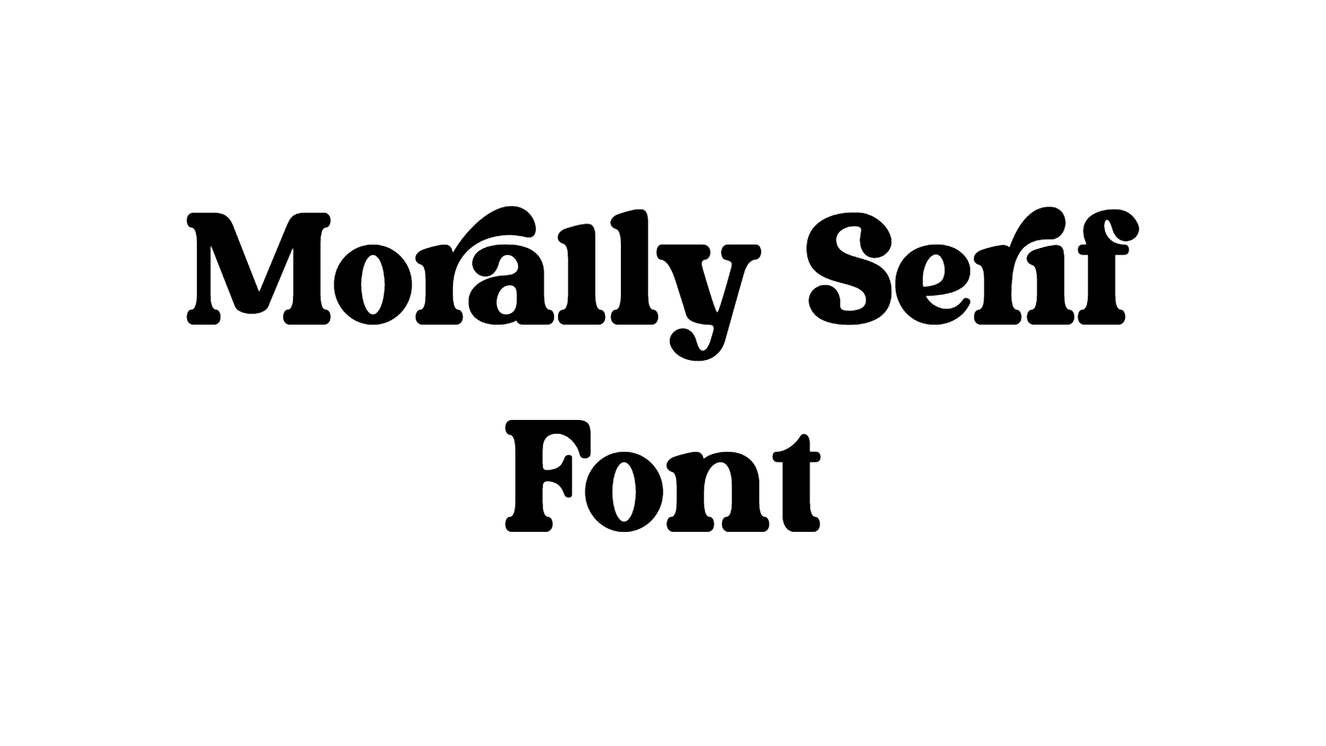 Morally Serif Font download