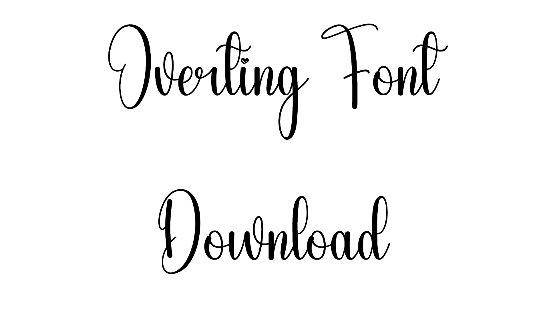 Overting Font download