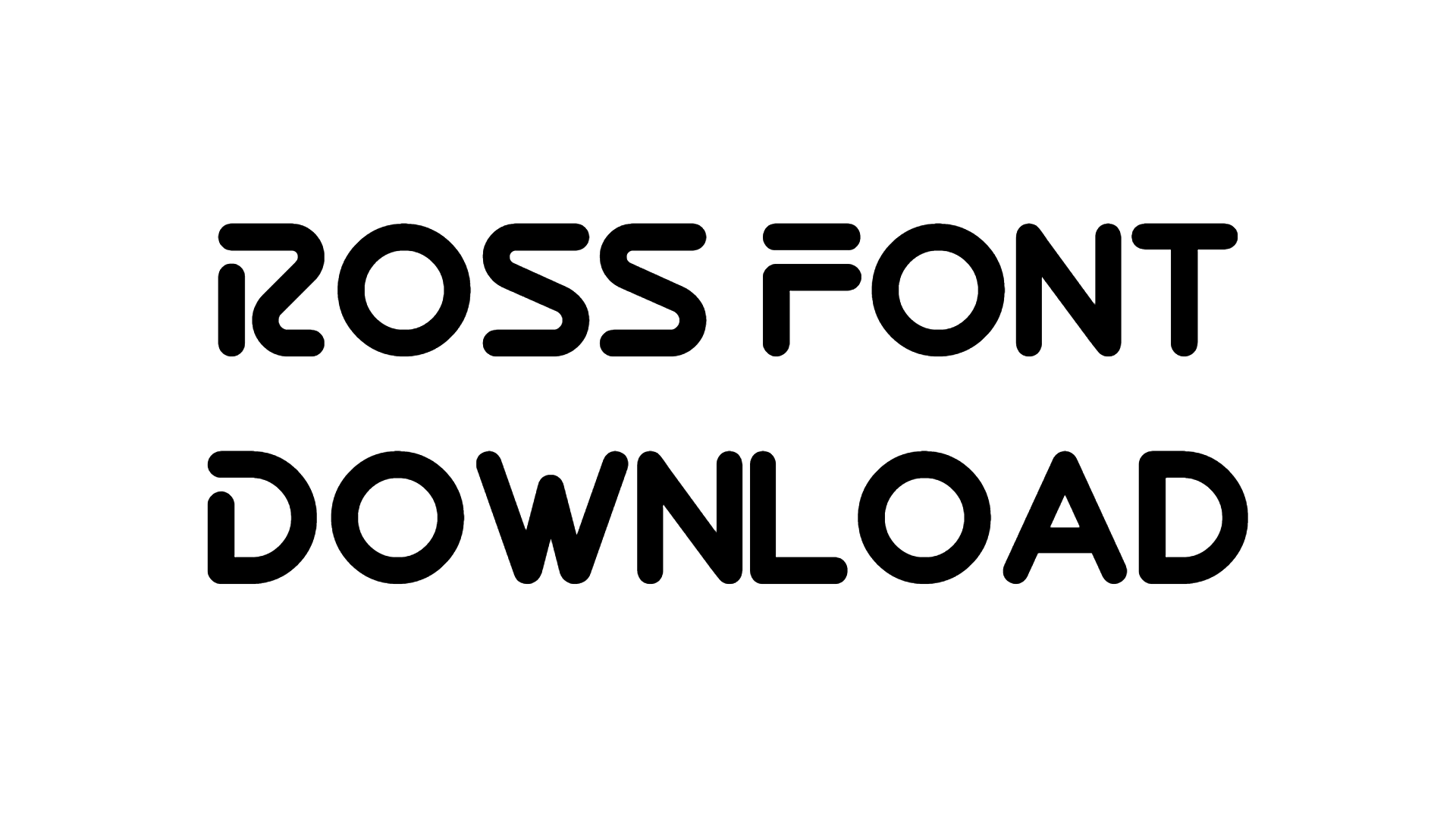 Ross Font font preview